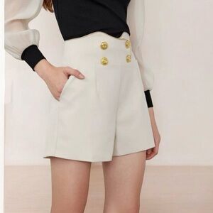 Elegant high waist Nautical shorts by J.ING